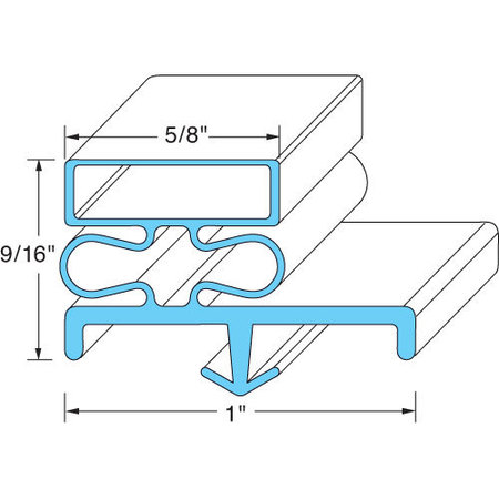 Kolpak Door Gasket 36" X 78 1/2" Lh 22594-1075